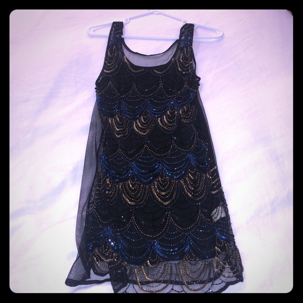 Free people sequins sheer dress